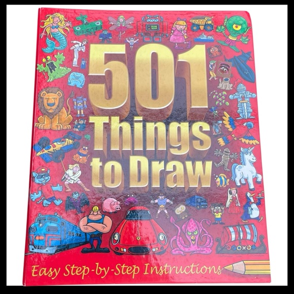 Top That Kids Other - Top That Kids 501 Things to Draw Easy Step By Step Instructions Hardcover Coil